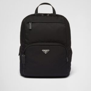 Replica Designer Bag Prada Re-Nylon And Saffiano Leather Backpack