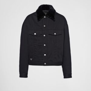 Prada Padded Bull Denim Blouson Jacket