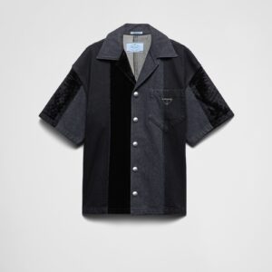 Prada Denim Patchwork Shirt