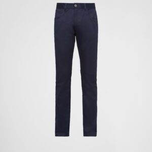 Prada Five-Pocket Stretch Drill Jeans