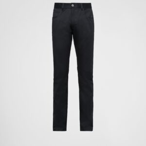 Prada Five-Pocket Stretch Drill Jeans