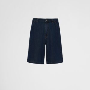Prada Light Denim Bermudas