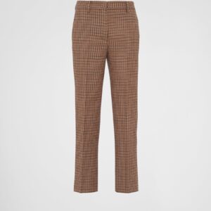 Prada Houndstooth Check Pants