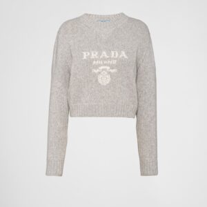 Prada Wool And Cashmere Crew-Neck Sweater