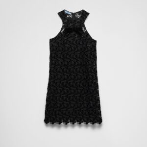 Prada Guipure Lace Mini Dress