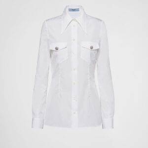 Prada Poplin Shirt With Jewel Buttons