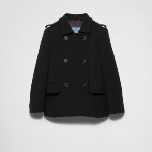 Prada Double-Breasted Natte Jacket