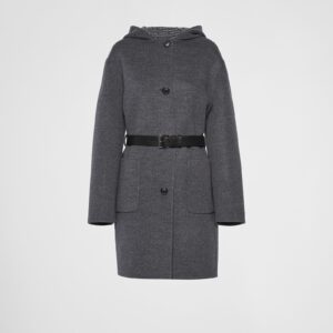 Prada Single-Breasted Double Wool Coat
