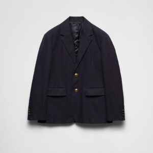 Prada Technical Cotton Single-Breasted Jacket