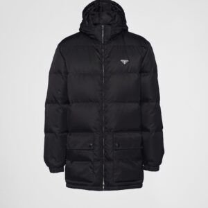 Prada Long Re-Nylon Down Jacket
