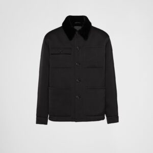 Prada Silk And Cotton Blouson Jacket