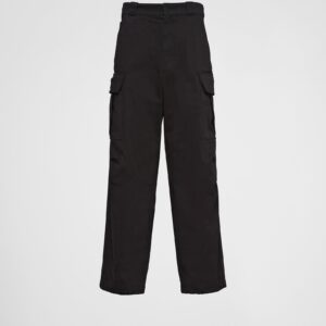 Prada Cotton Satin Cargo Pants