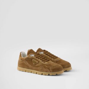 Prada Trail Faded Suede Sneakers