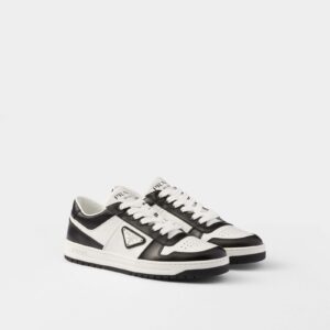 Prada Downtown Perforated Leather Sneakers