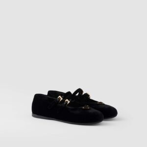 Prada Velvet Ballerinas