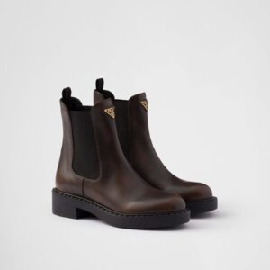 Prada Leather Chelsea Boots