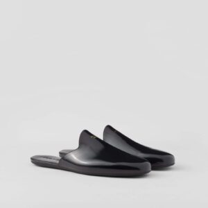 Prada Brushed Leather Slippers