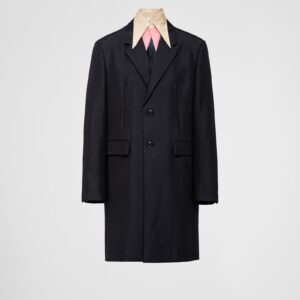Prada Mohair Wool Coat With Collar