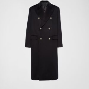 Prada Double-Breasted Cashmere Coat