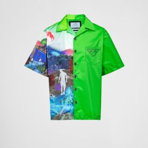 Prada Double Match Re-Nylon Shirt