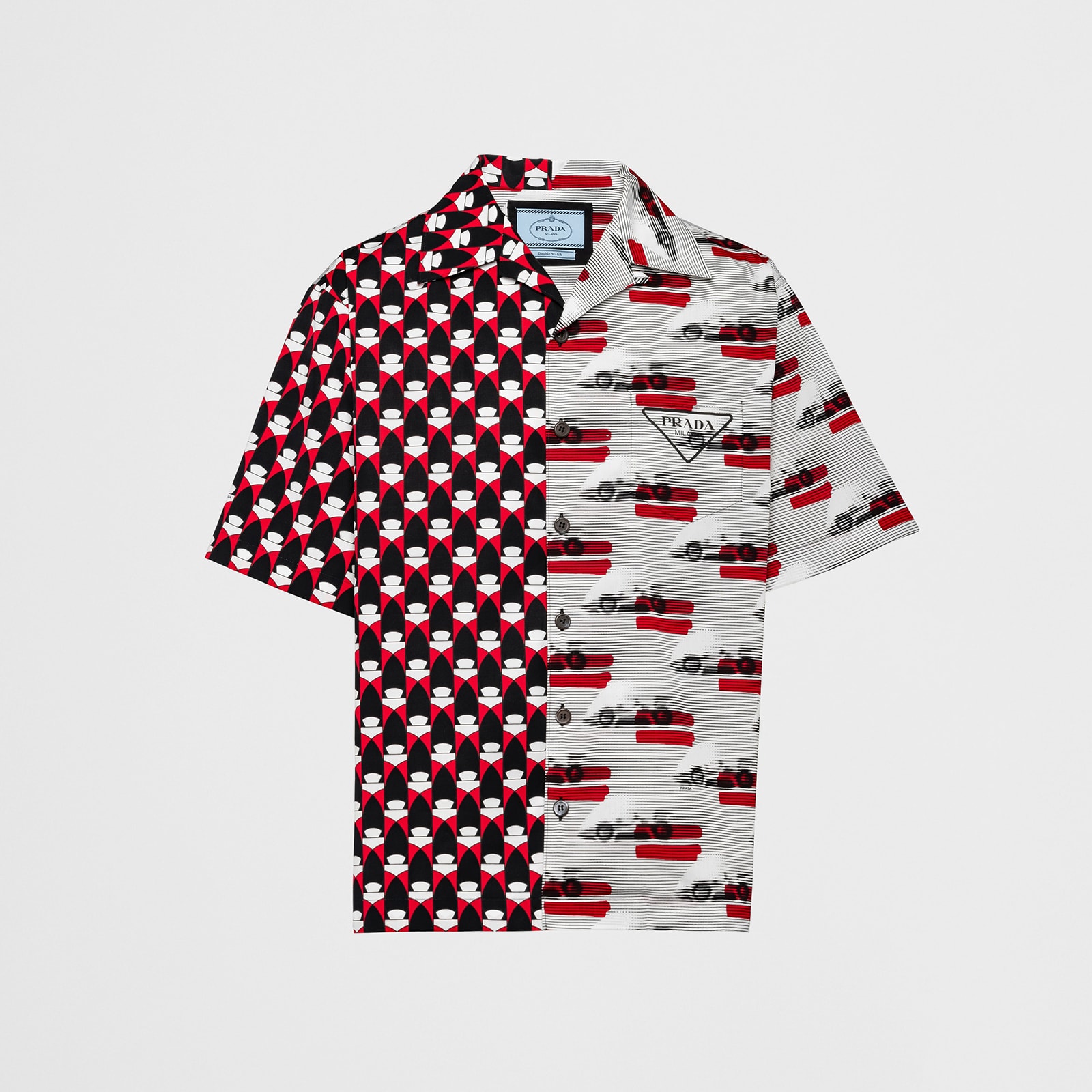 Prada Double Match Stretch Cotton Shirt