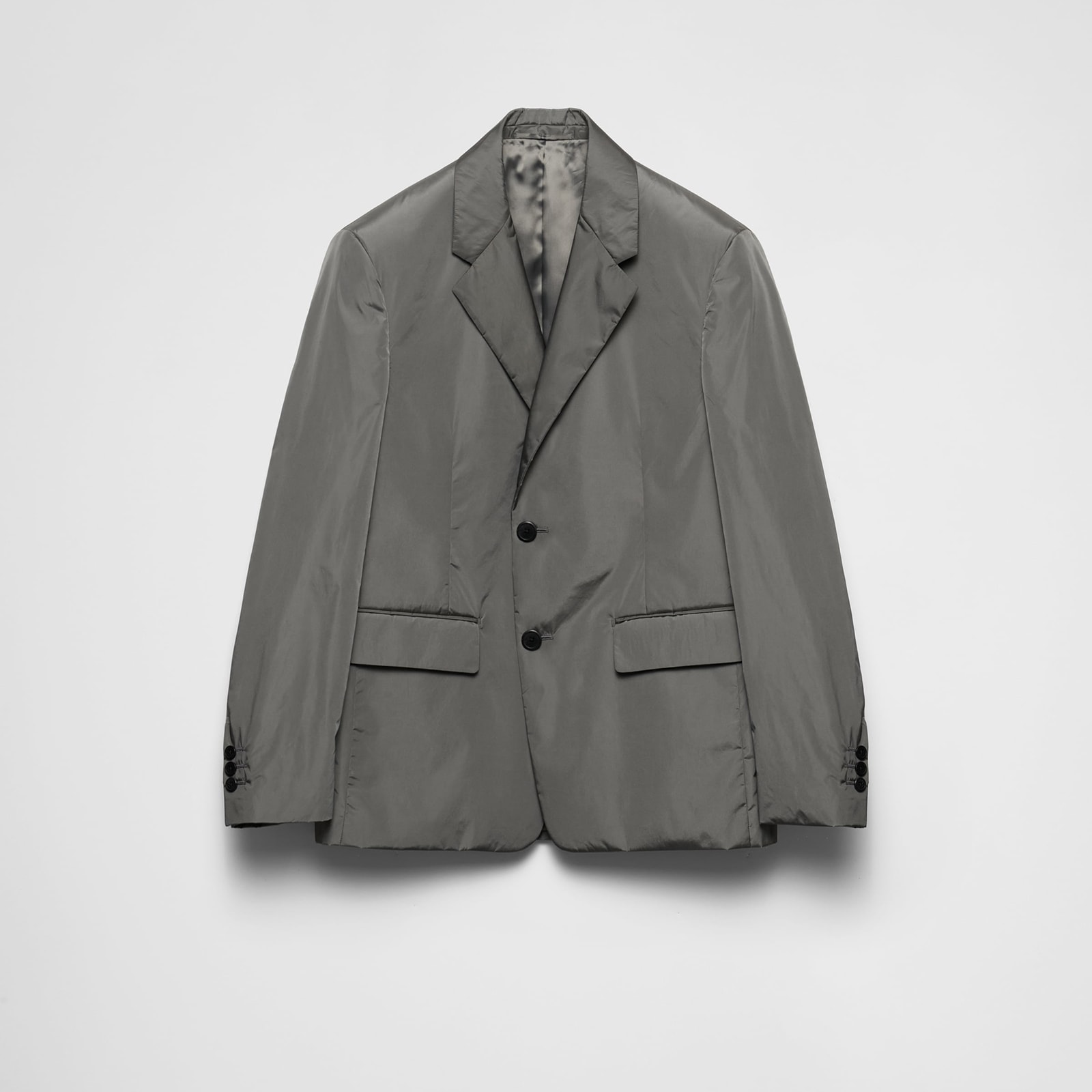 Prada Single-Breasted Light Technical Fabric Jacket