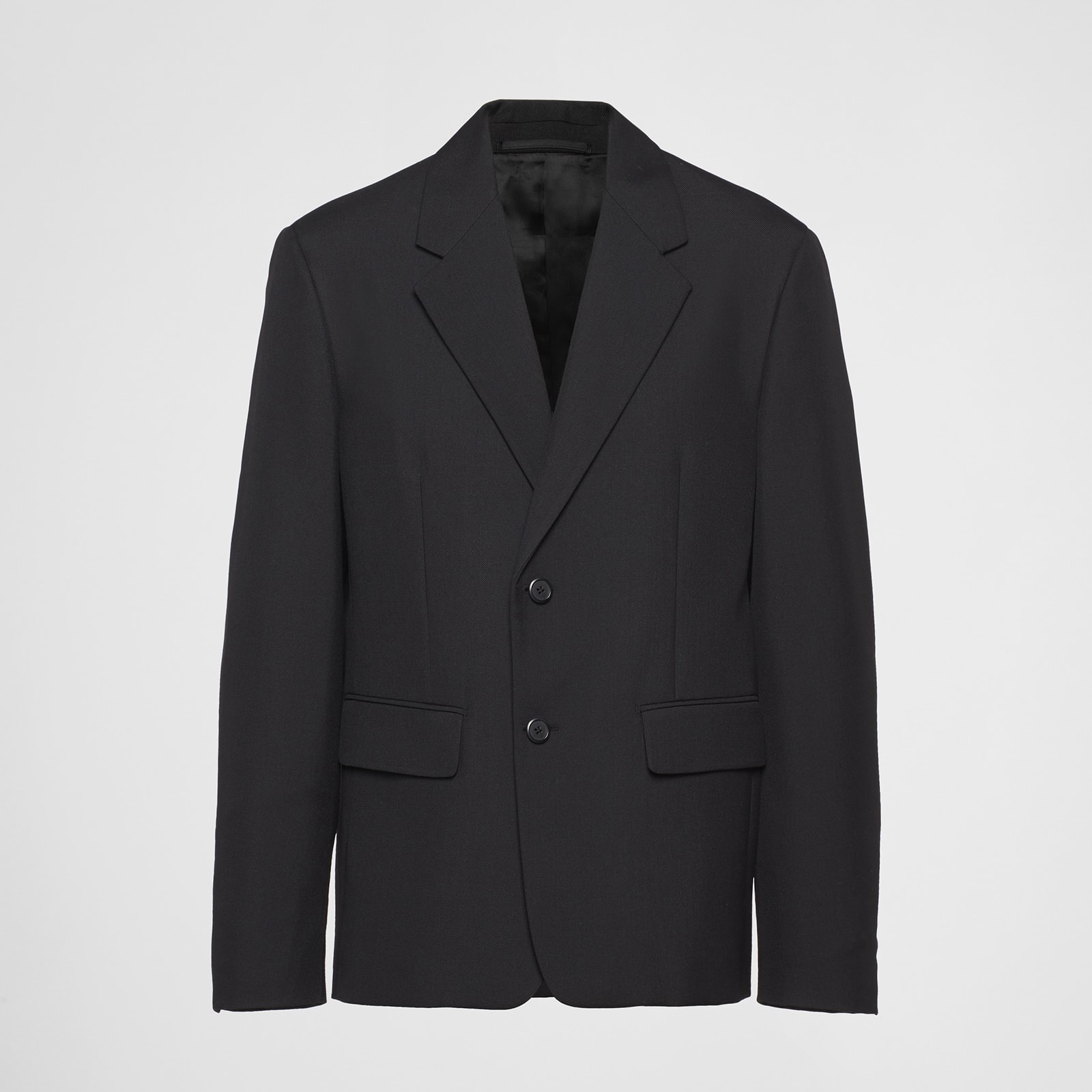 Prada Single-Breasted Wool Blend Jacket