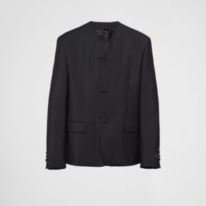Prada Single-Breasted Mohair Wool Jacket