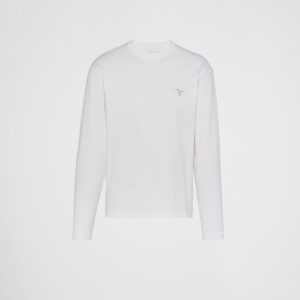 Prada Long-Sleeved Cotton T-Shirt