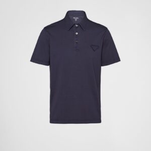 Prada Short-Sleeved Cotton Polo Shirt