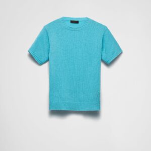 Prada Short-Sleeved Cashmere Sweater