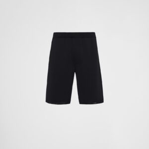 Prada Cotton And Viscose Bermudas