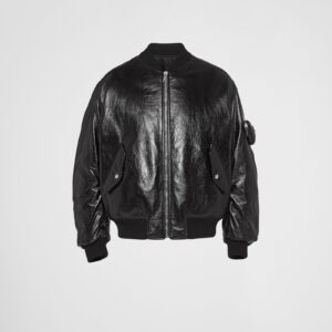 Prada Nappa Leather Bomber Jacket