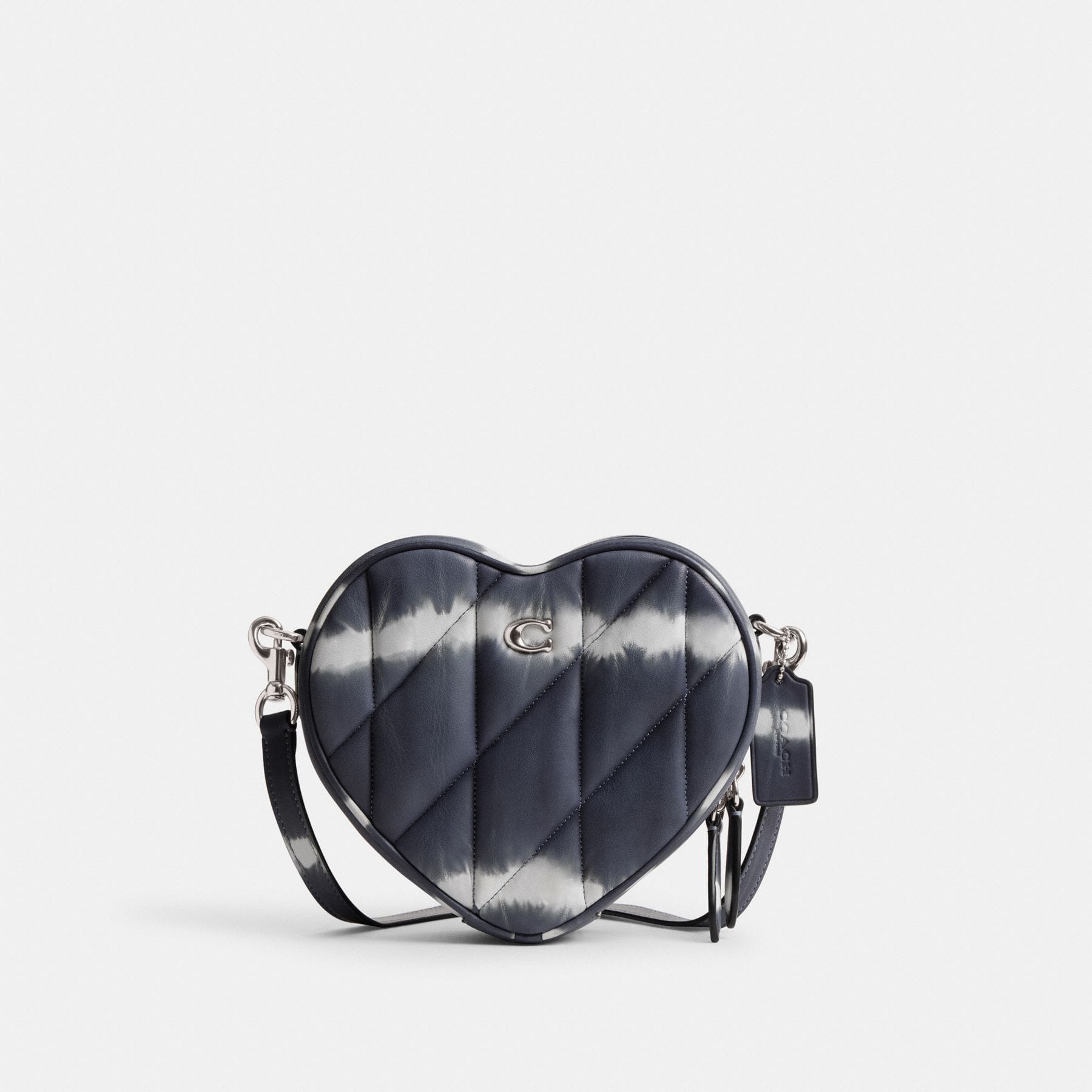 Replica Designer Bags Coach Bag Heart Crossbody Bag With Quilting And Tie-Dye