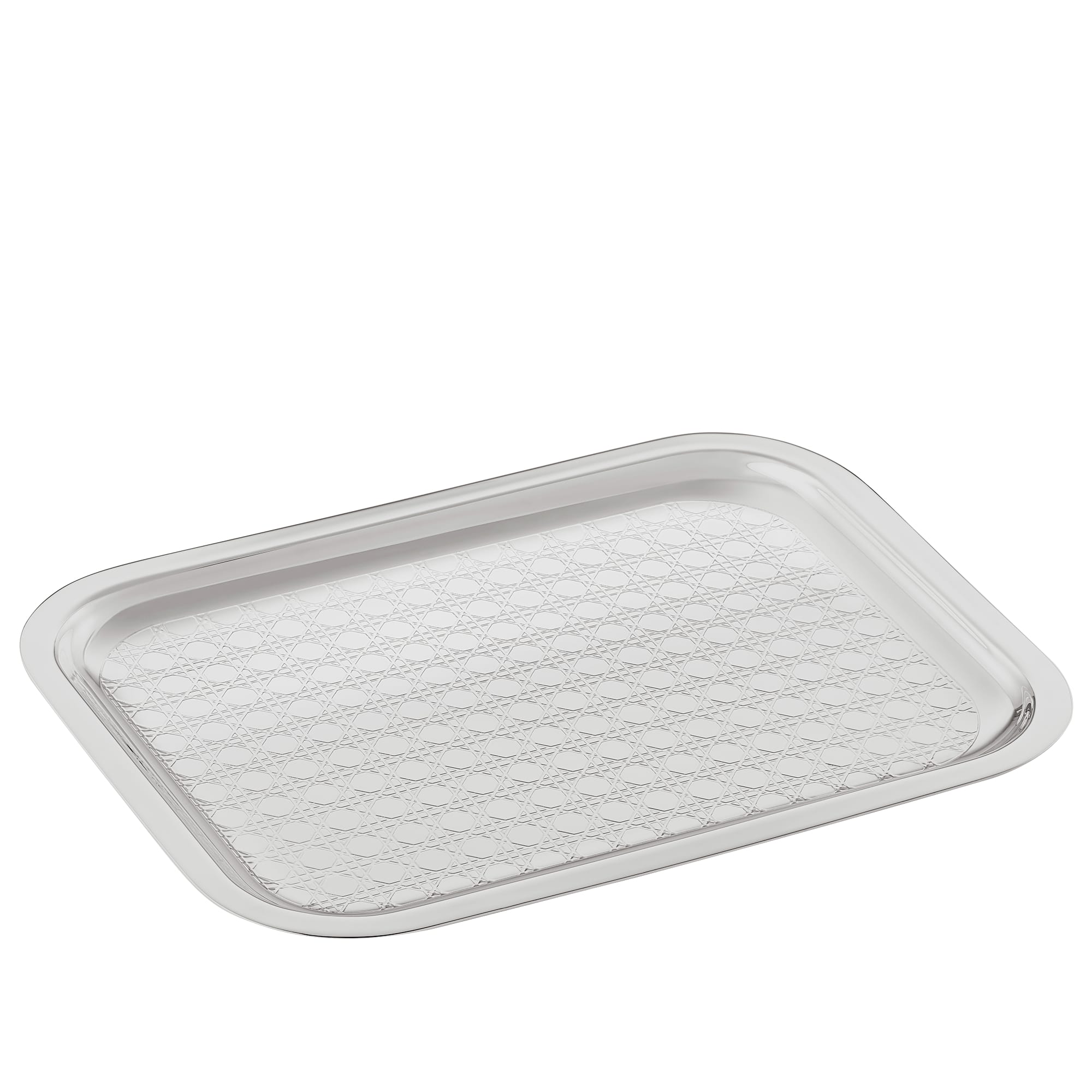 DIOR Small Tray Silver-Finish Cannage Metal