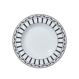 DIOR Soup Plate White and Black Monsieur Dior