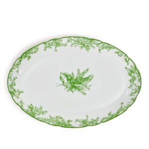 DIOR Oval Platter Lily of the Valley Green