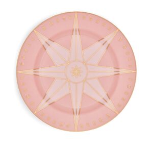 DIOR Decorative Plate Rose Quartz Wind Rose