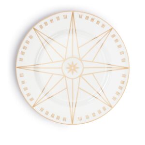 DIOR Dinner Plate Gold-Tone Wind Rose