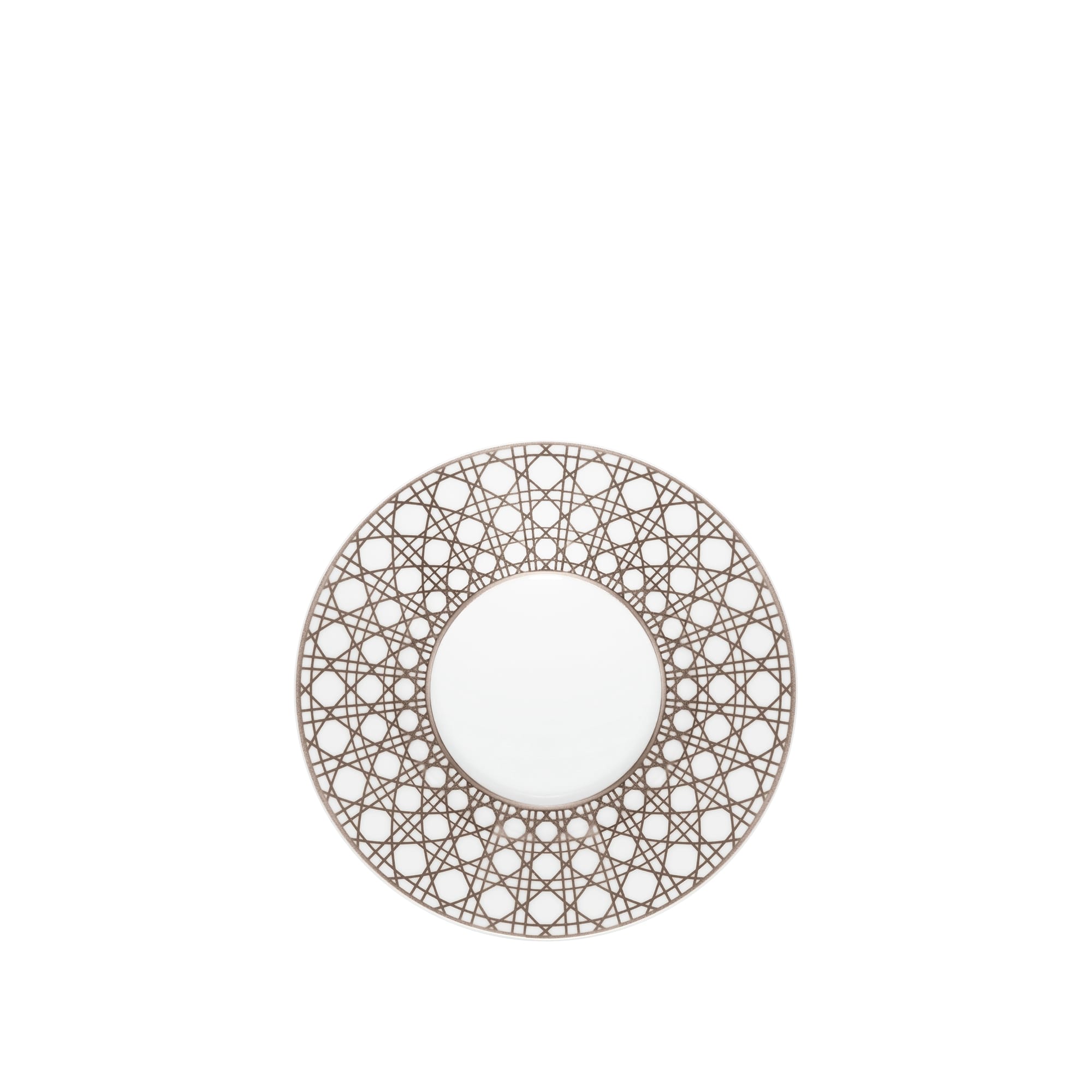 DIOR Coffee Cup Saucer White and Beige Cannage Montaigne