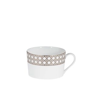 DIOR Breakfast Cup White and Beige Cannage Montaigne