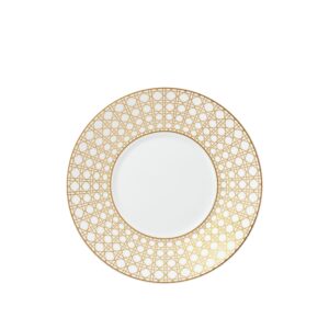 DIOR Breakfast Saucer Gold-Tone Cannage Montaigne