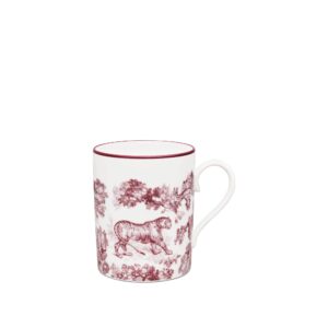 DIOR Mug Burgundy Toile de Jouy Tiger