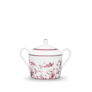 DIOR Sugar Bowl Burgundy Toile de Jouy