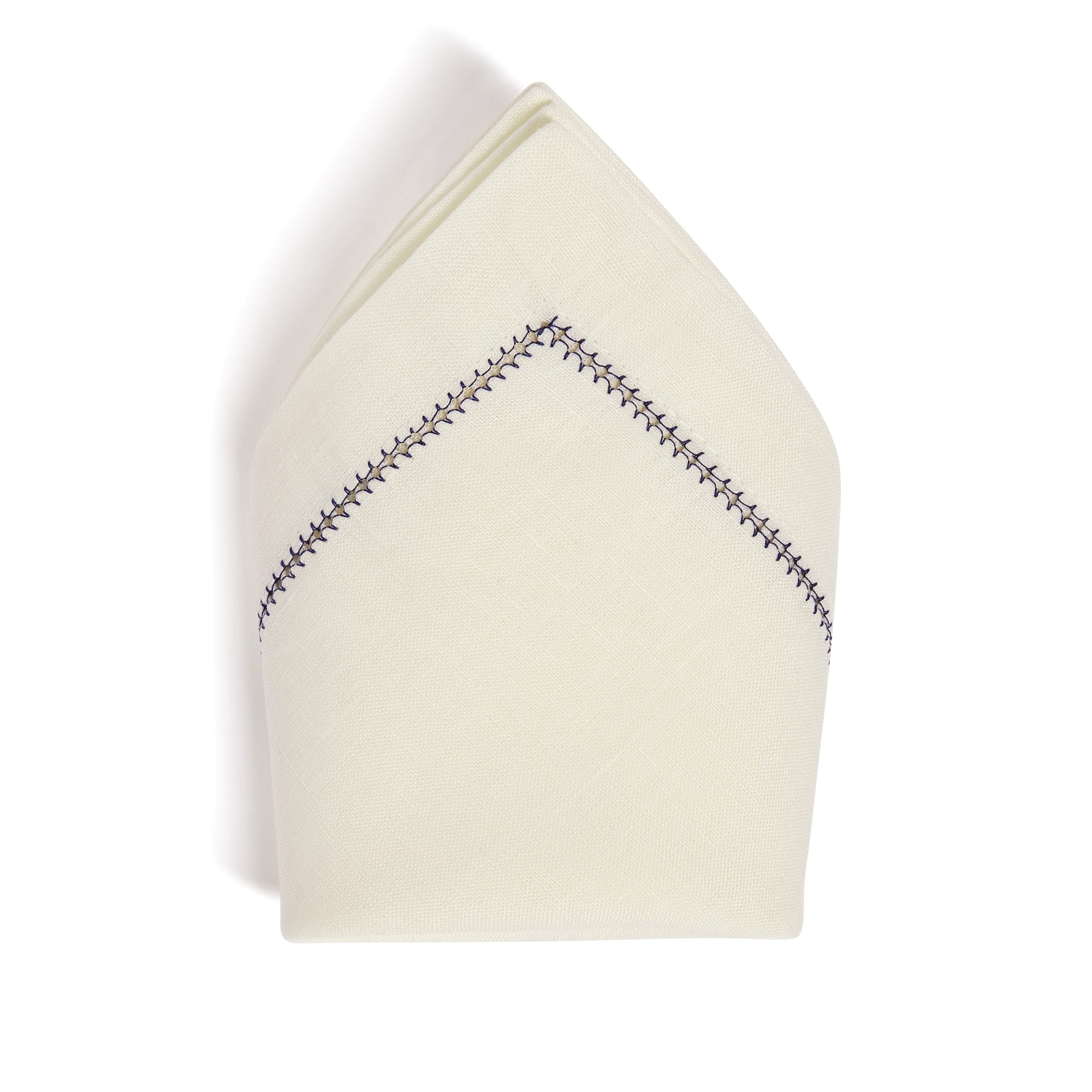 DIOR Napkin White with Blue Edging