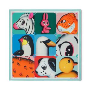 Louis Vuitton Silk Squares Animogram Portrait Square 90