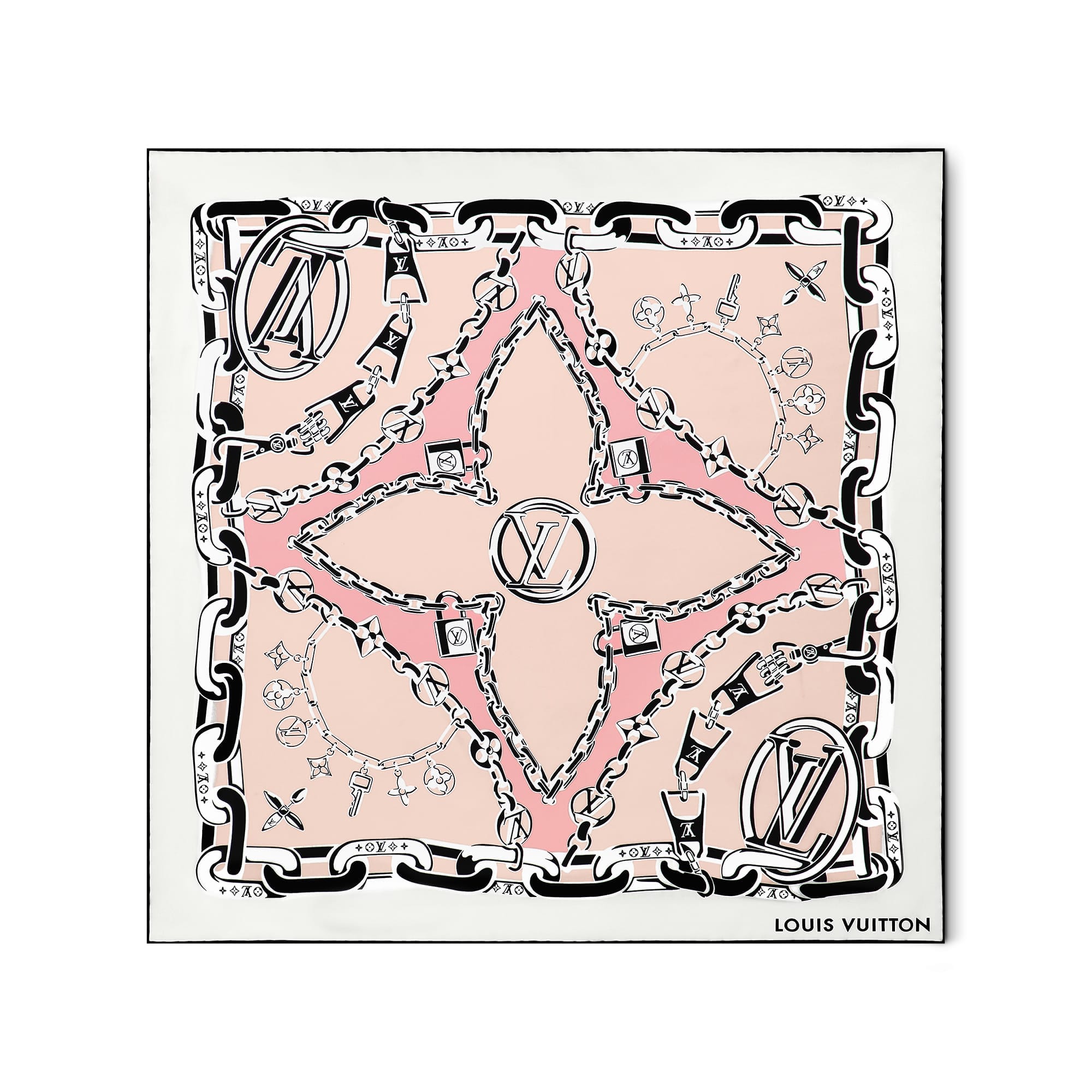 Louis Vuitton Silk Squares Bejewelled Square 70