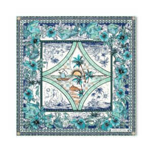 Louis Vuitton Silk Squares LV Island Square 90