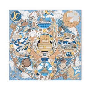 Louis Vuitton Silk Squares LV Journey Square 90