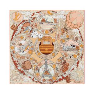 Louis Vuitton Silk Squares LV Journey Square 90